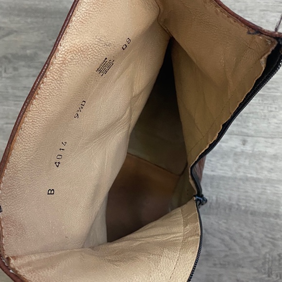 Vintage Men’s Rustic Brown Western Chelsea Leather boot size 9.5 - Picture 10 of 10